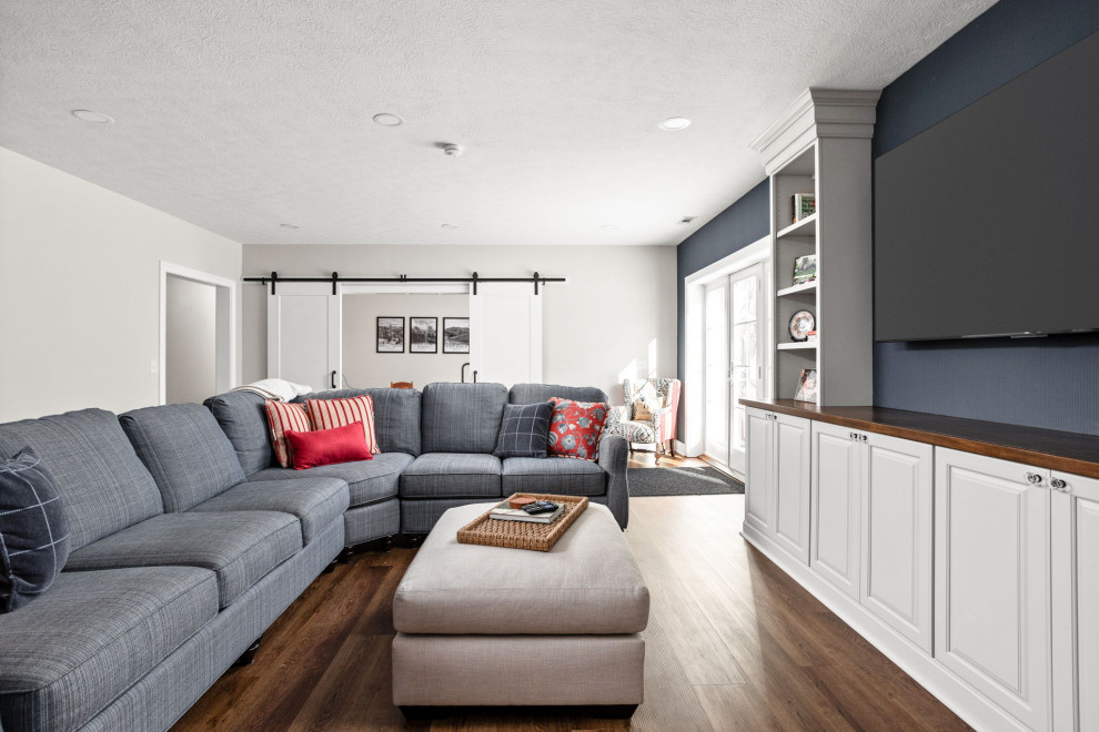 Carmel Basement Remodel - Transitional - Basement - Indianapolis - by ...