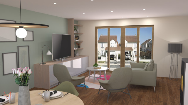 Conception et R&eacute;novation d'une maison contemporary-living-room
