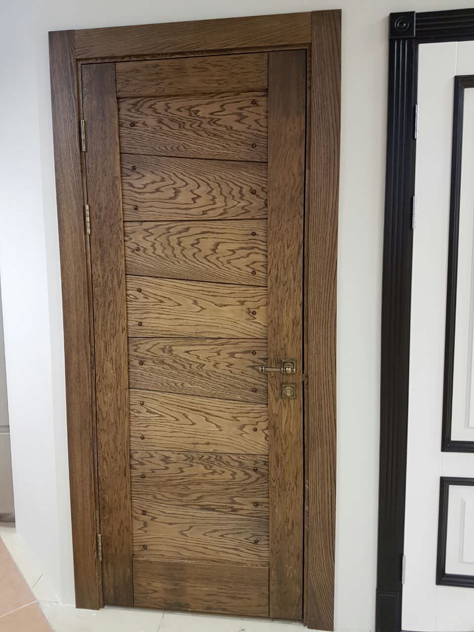 Дверь лофт и кантри. Модель Скиф, отделка маслом