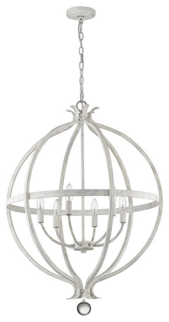 Acclaim Callie 6-LT Country Pendant IN11342CW - Country White