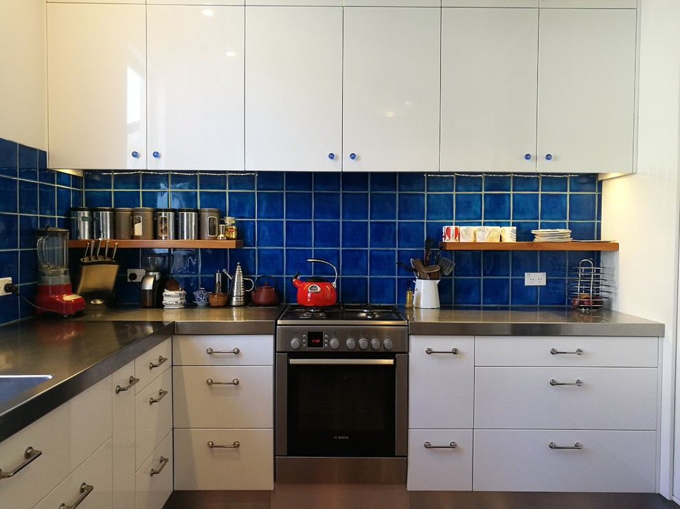 Blue Tile Kitchen
