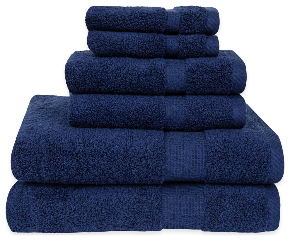 Hamilton 6 Piece Bath Towel Set Modern Bath Towels by American