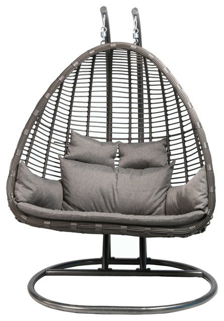 Baner Garden Oval Egg Hanging Patio Lounge Chair Chaise Tropical Baner Garden Oval Egg Hanging Patio Lounge Chair Chaise