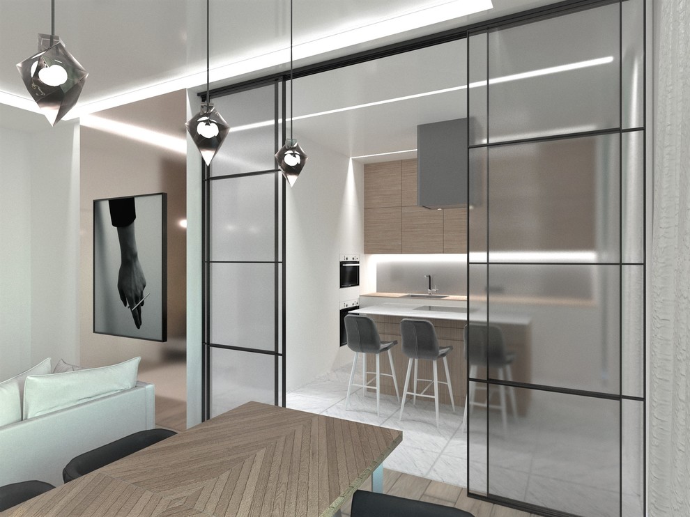 Проект квартиры в скандинаском и эко-стилях, Екатеринбург, 140 кв.м.