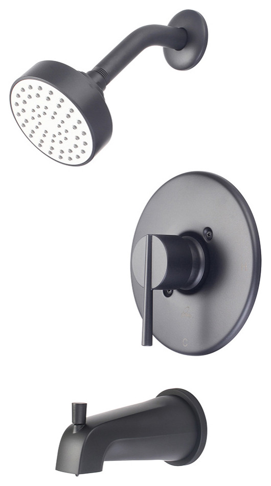 Single Handle Tub/Shower Trim Set Contemporary Tub And Shower