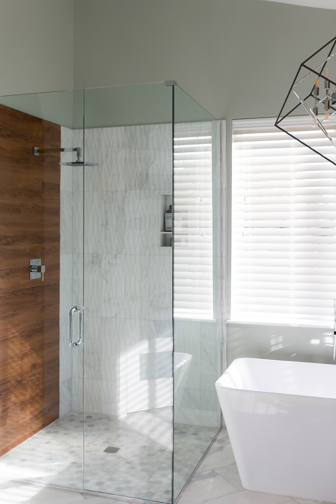 Hinman Master Bath | Roxborough Park, CO | Modern Farmhouse Renovation