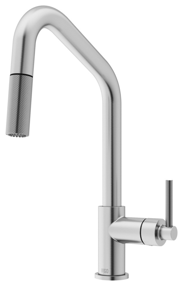 Vigo VG02038 Utopia 1.8 GPM 1 Hole Pre-Rinse Kitchen Faucet - Stainless Steel