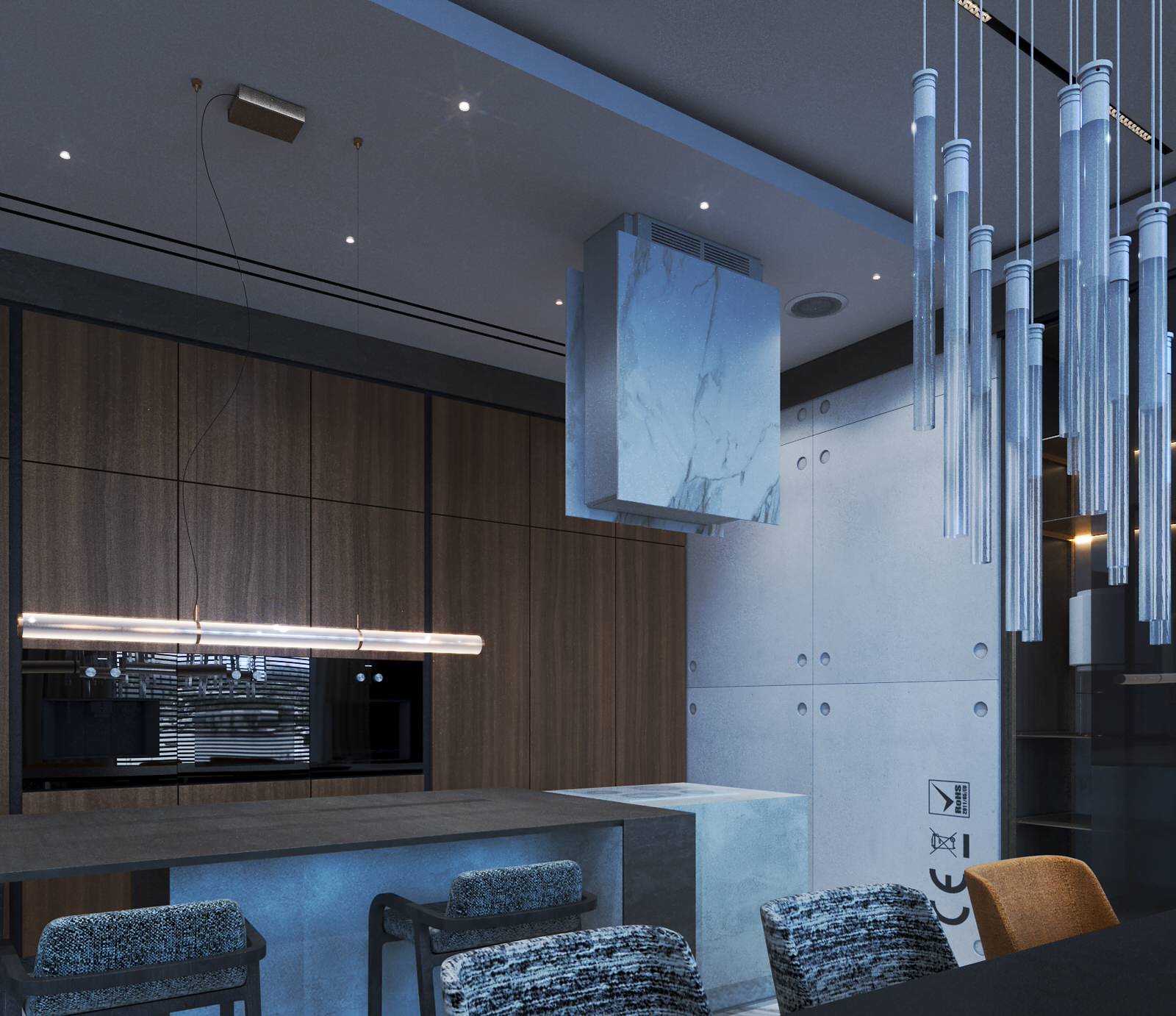 New design project apartment in Vladivostok, residential complex Aquamarine