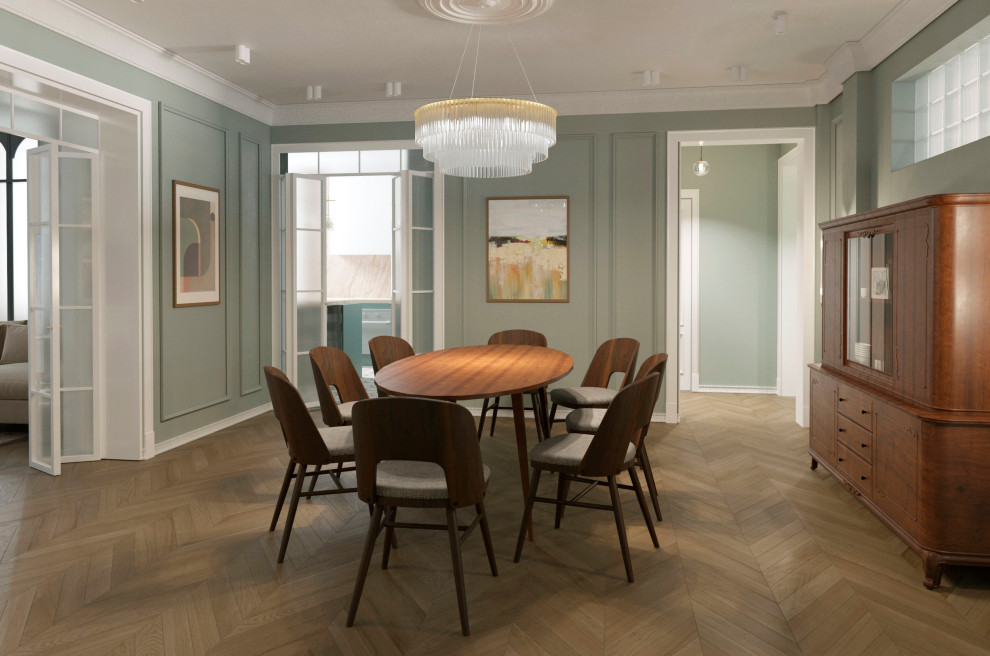 Историческая квартира в Москве, 157 м2