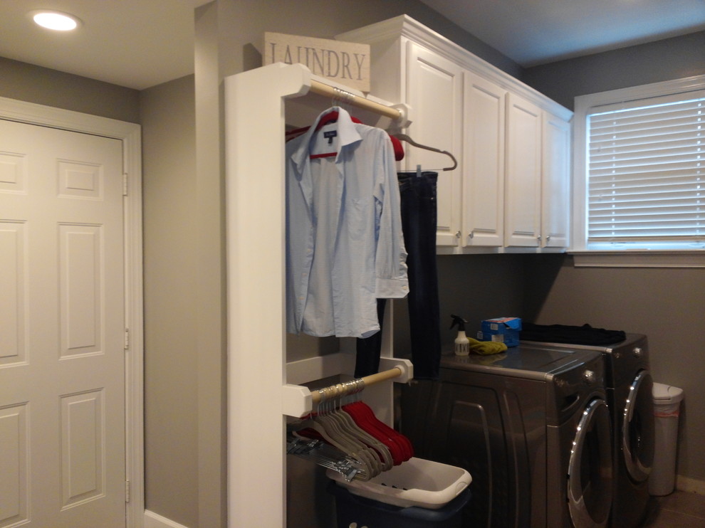 Contemporary laundry room in Raleigh.
