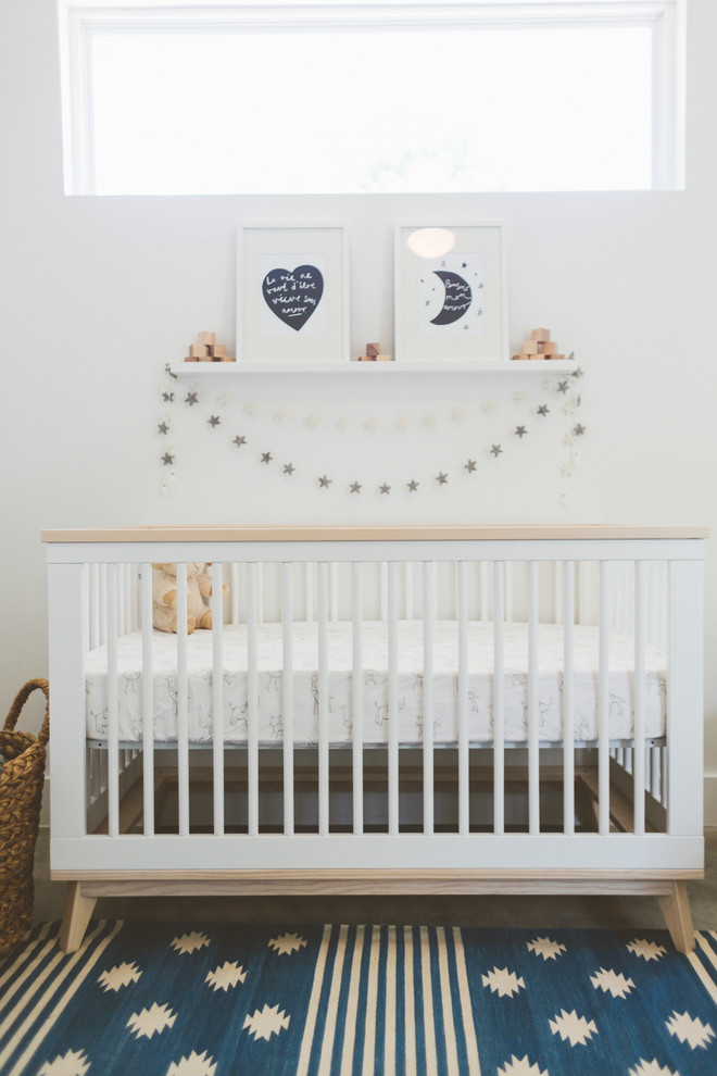 This is an example of a contemporary nursery in Austin.