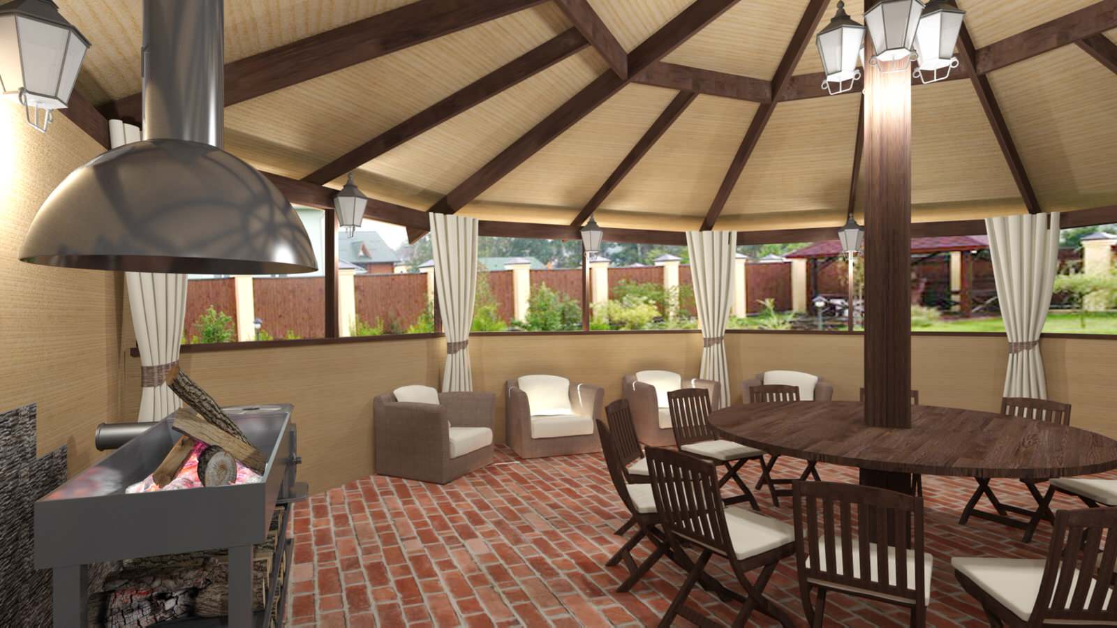 Беседка Рощино