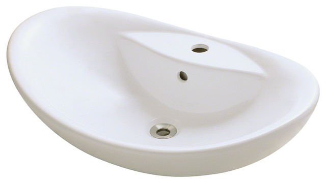 Porcelain Vessel Sink - Traditional - Bathroom Sinks - by MR Direct ...