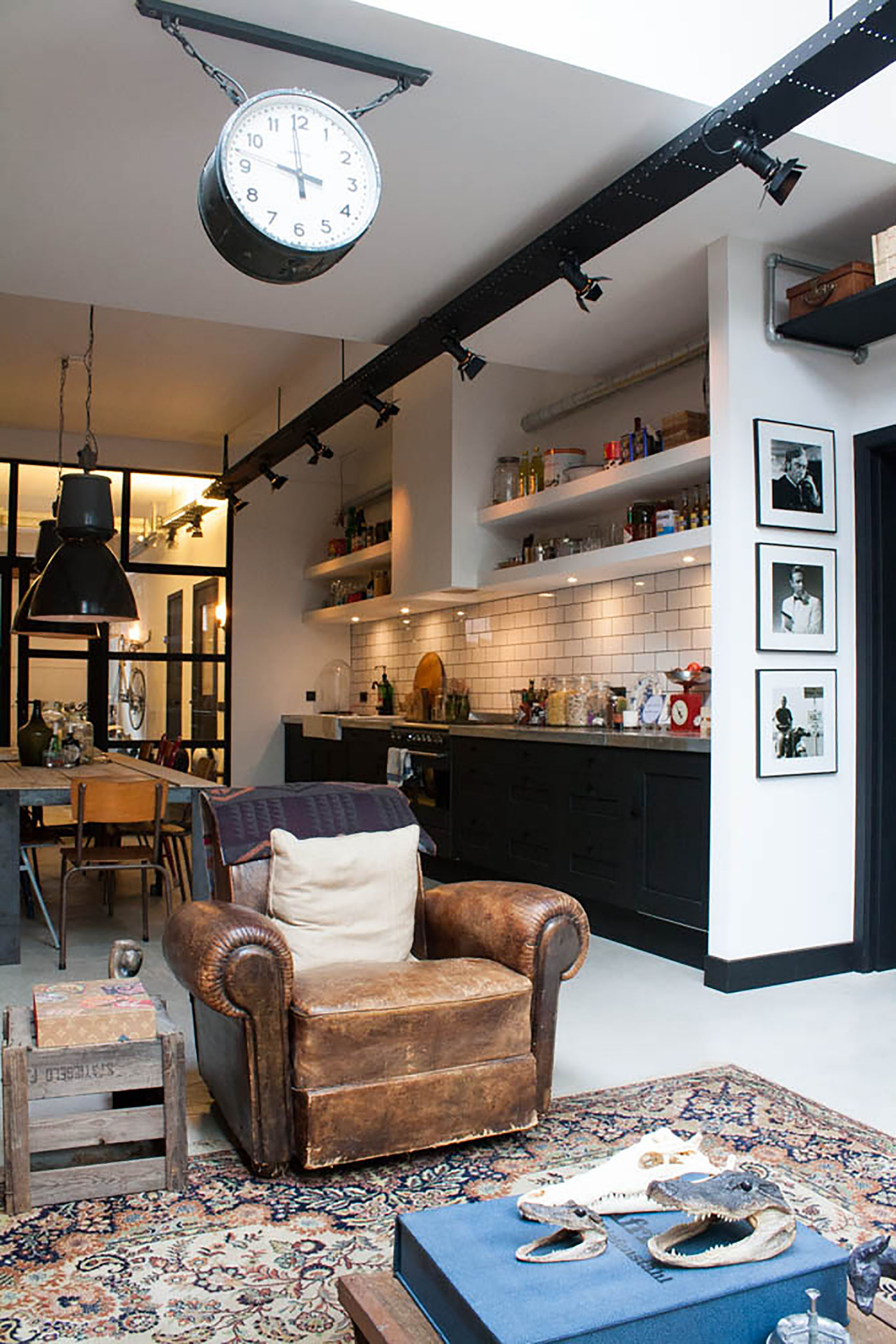 My Houzz: Industrial Chic in a Converted Amsterdam Garage | Houzz UK