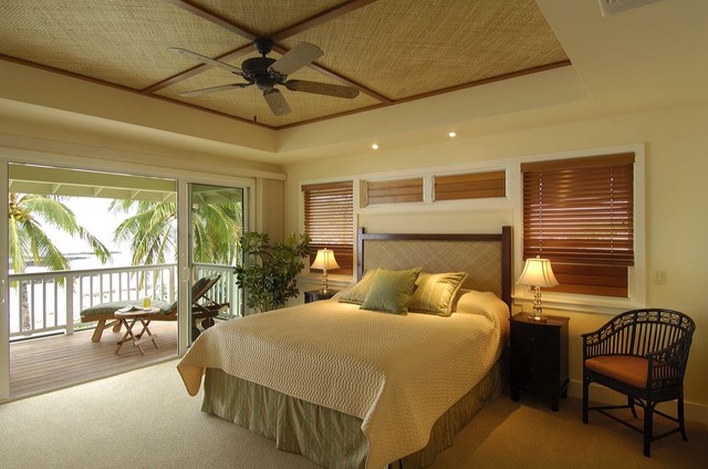 Retro Hawaii Beach Cottage Tropical Bedroom Hawaii