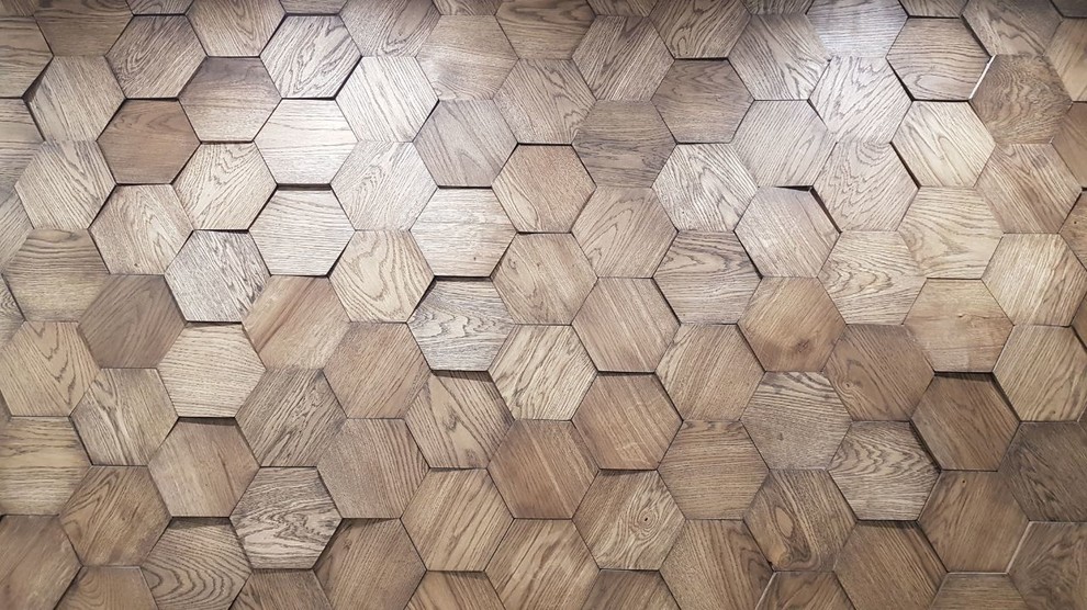 Hexagon, шестигранник, соты из массива