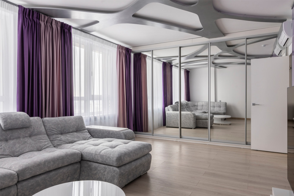 "Всплески жизни". Дизайн 3-х комнатной квартиры в современном стиле.