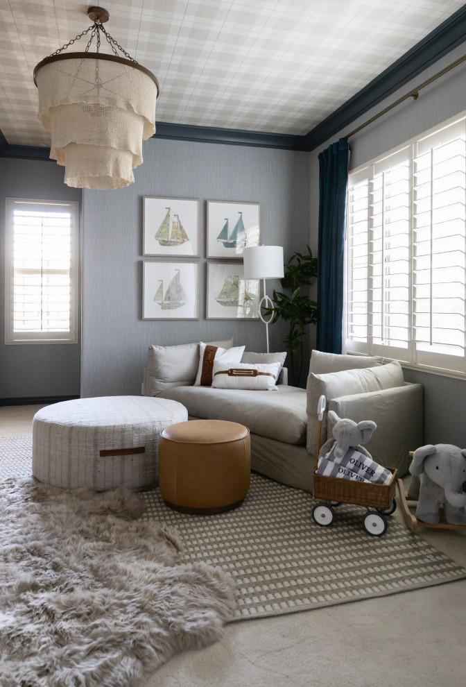 Nursery Boy Room - Example of a beach style nursery design in Phoenix