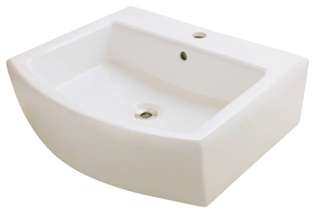 Oasis Cove Bq Bisque Rectangular Bathroom Porcelain Sink Chariot