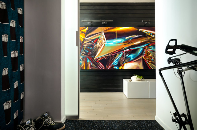 concrete jungle contemporary-entry
