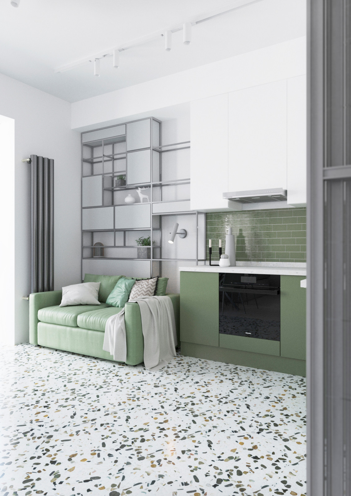 Современный дизайн в оттенках серого