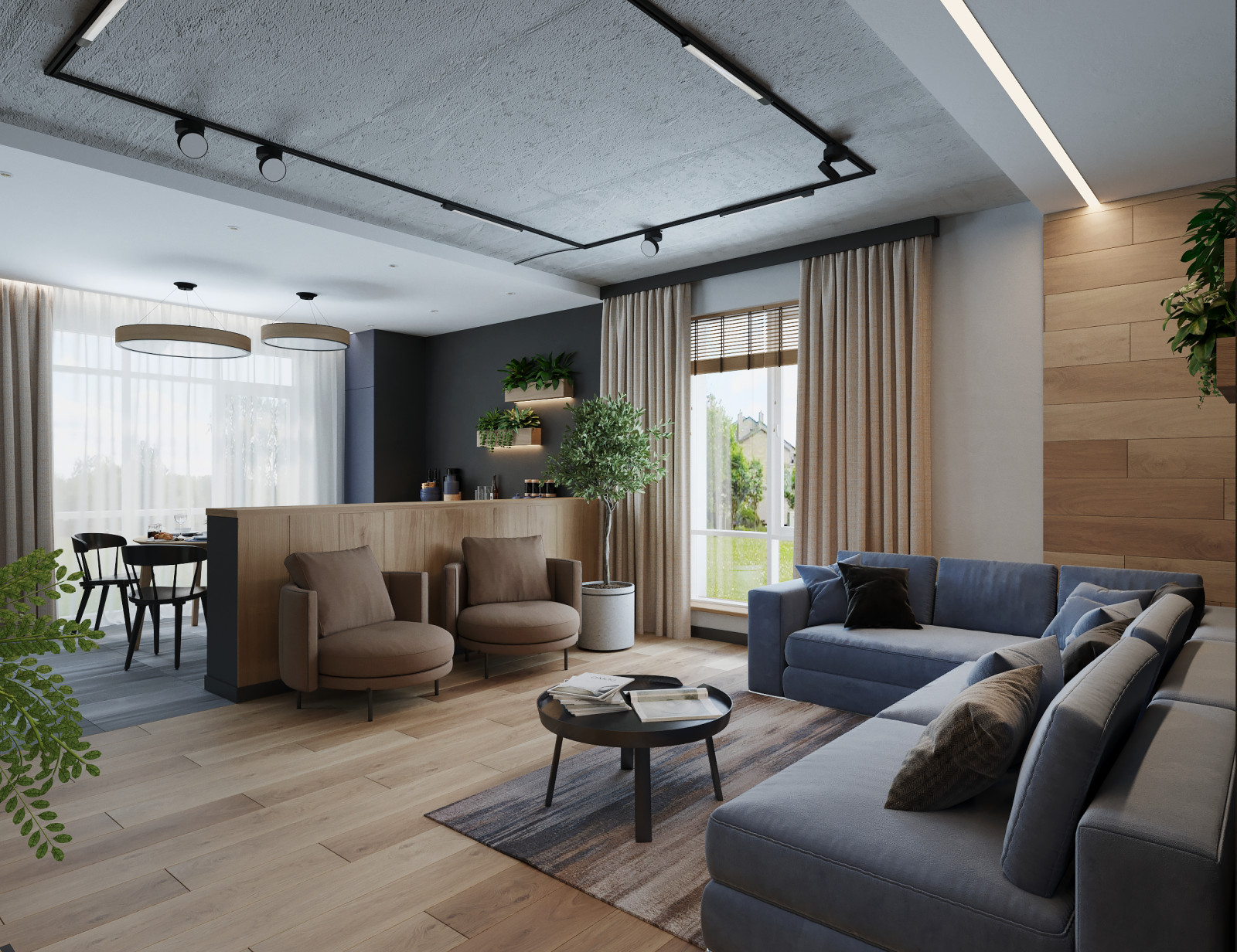 Акцентный Синий