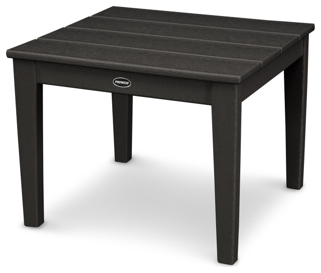 POLYWOOD Newport 22" End Table Transitional Outdoor Side Tables