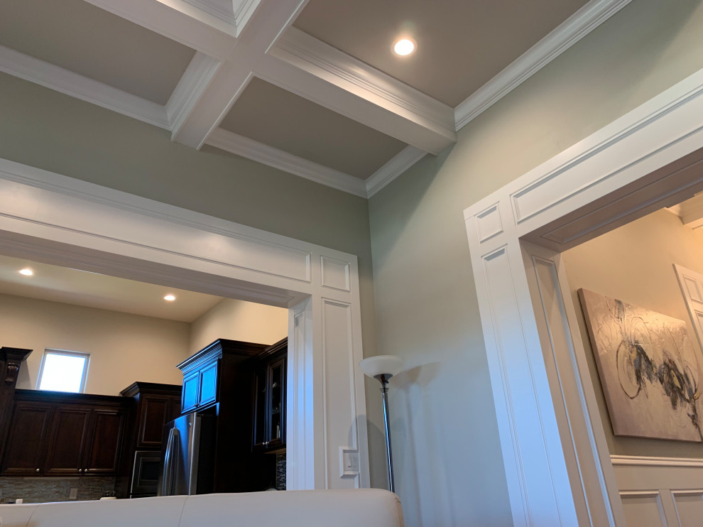 Wainscoting panels and Coffered Ceilings