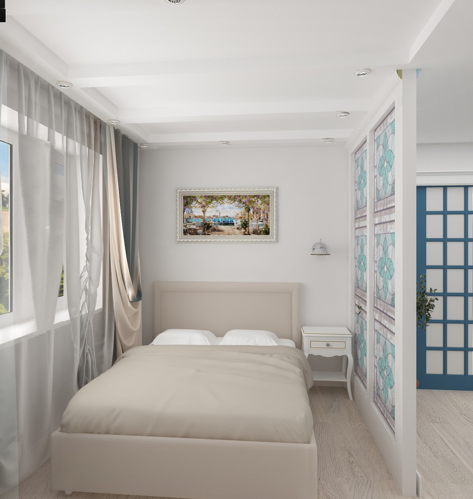 Гостиная-спальня в средиземноморском стиле