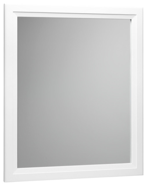 Wood Framed Bathroom Mirrors ronbow transitional solid wood framed bathroom mirror, white, 30 Wood Framed Bathroom Mirrors ronbow transitional solid wood framed bathroom mirror, white, 30