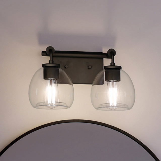 Luxury Industrial Bath Light, Charcoal - Transitional - Bathroom Vanity ...