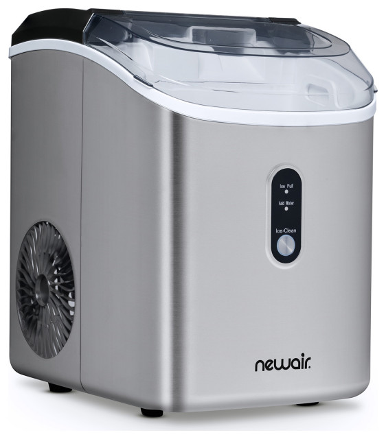 Newair 26 lbs. Countertop Nugget Ice Maker in Matte Black Modern Ice Makers by NewAir Houzz
