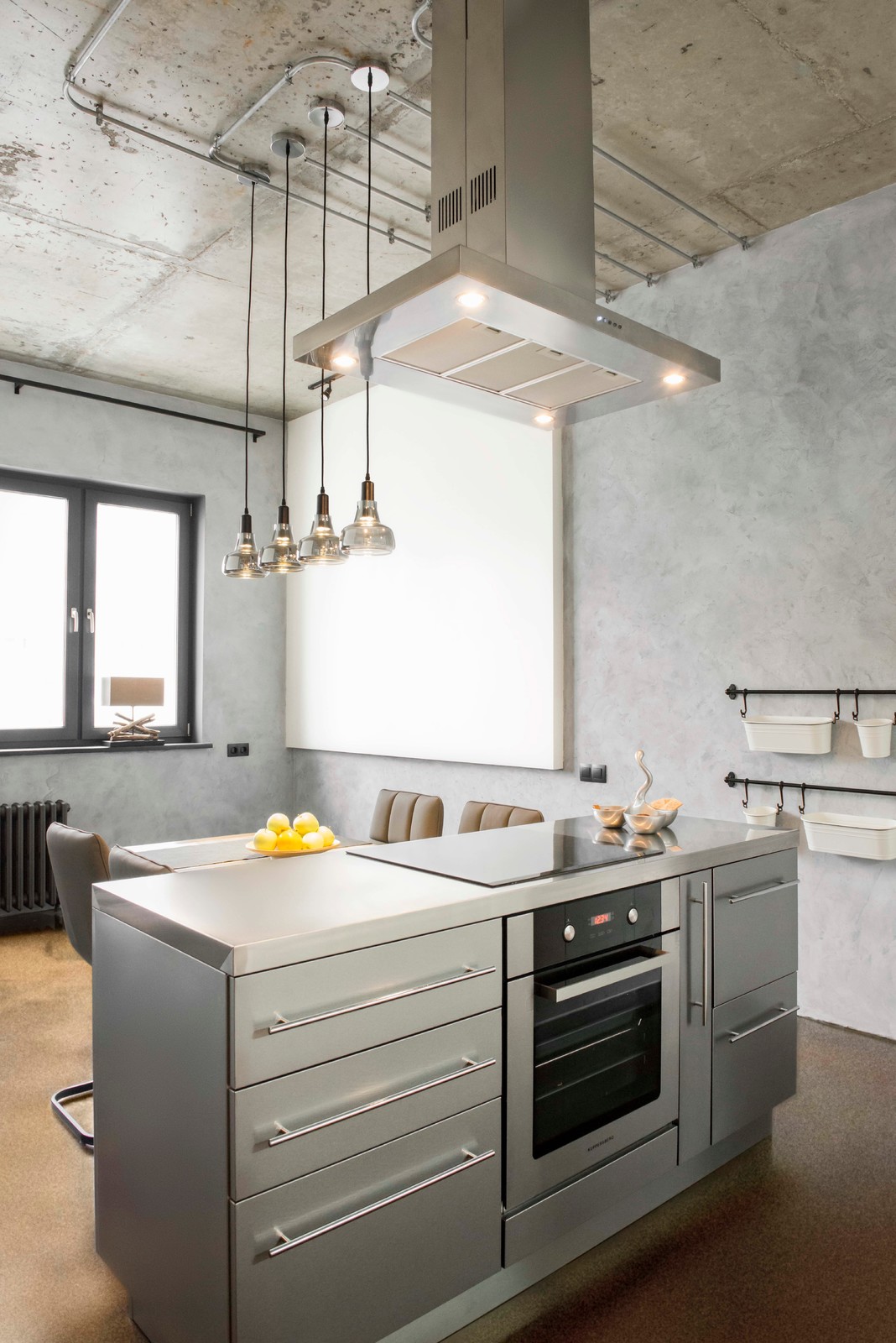 Островная кухня AWELT в стиле LOFT