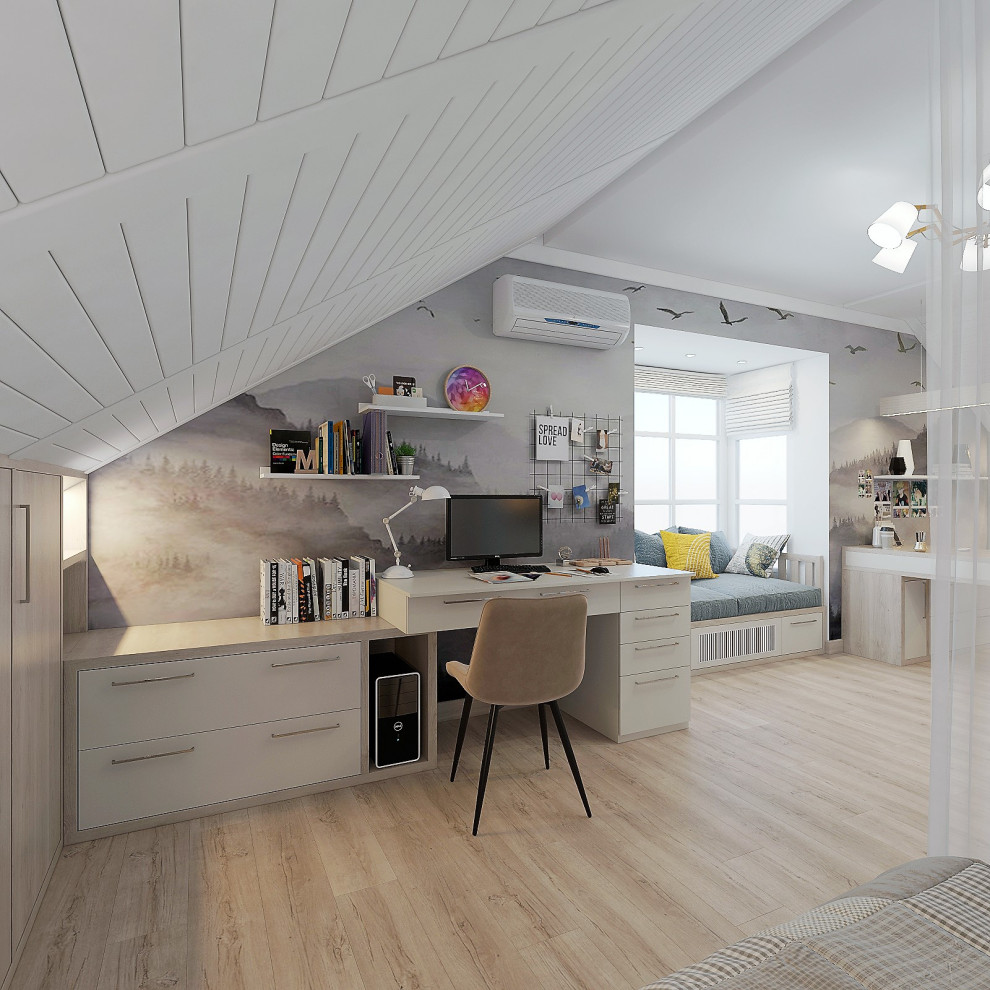 интерьер детсой и взрослой спален