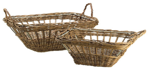 Silk Plants Direct Paris Rectangle Basket, Pack of 1