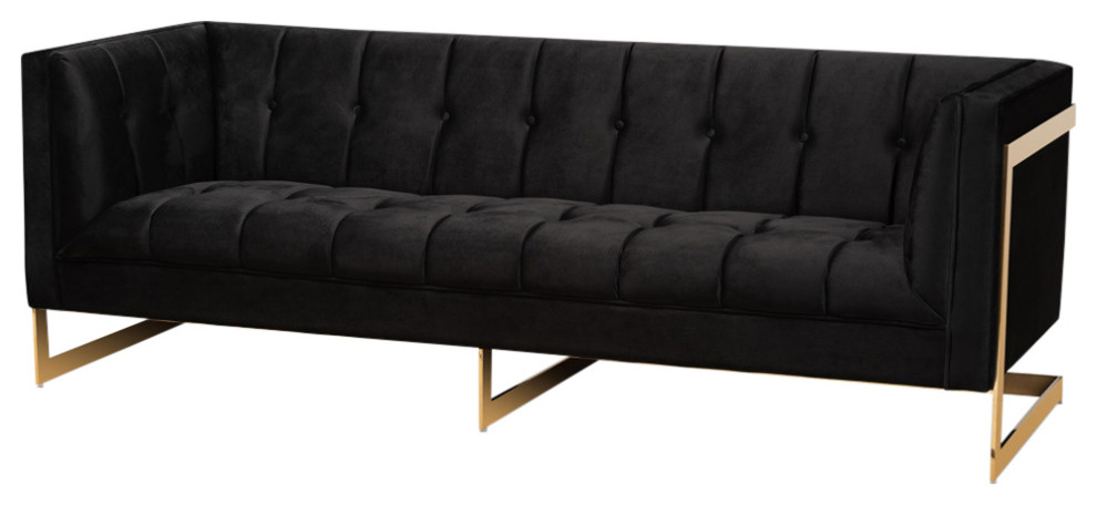Rolland Glamour Sofa, Gold