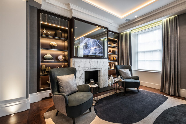 Mayfair House contemporary-vardagsrum