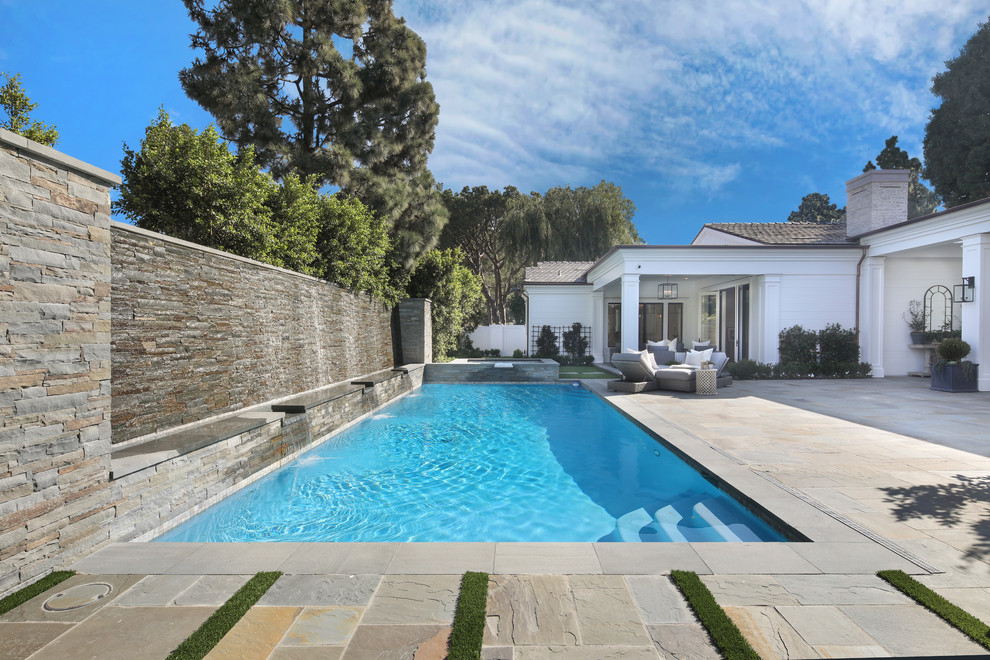 Design ideas for a traditional pool in Orange County.