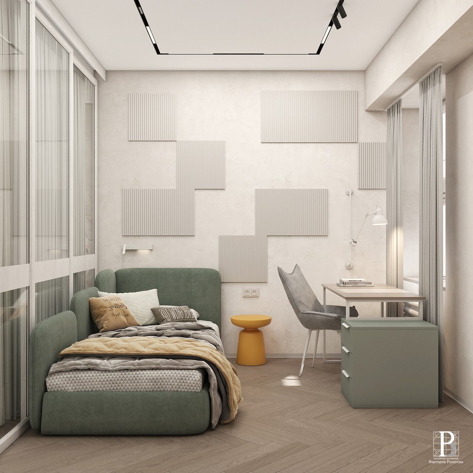 Дизайн интерьера квартиры 56,8 кв.м., г. Пятигорск, ул. Пестова 5