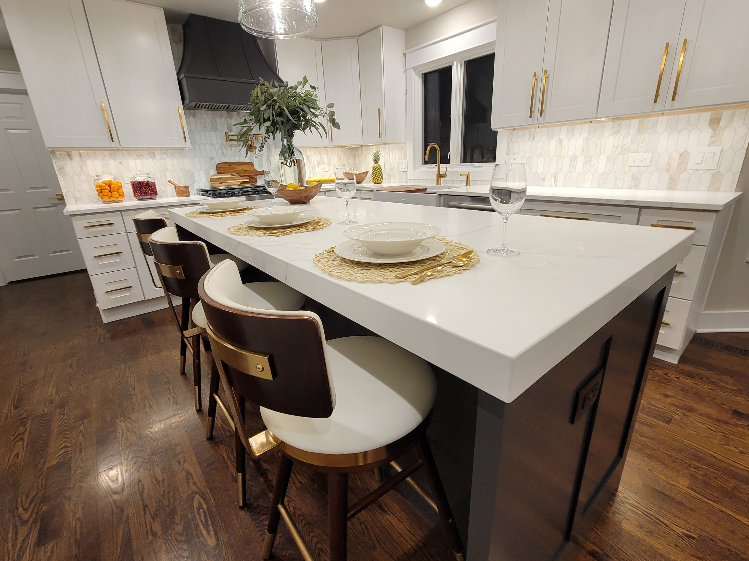 Custom Kitchen with Built-ins and Butler's Pantry
