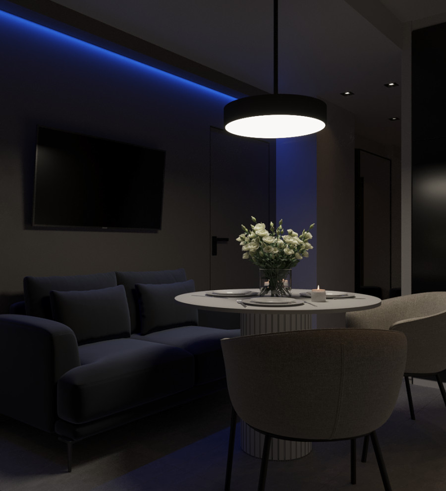 Квартира для холостяка в современном стиле