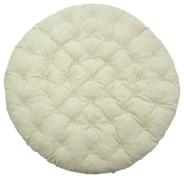 Cushion for Papasan Swivel Rocking Chair, 50"x6", Cream Color