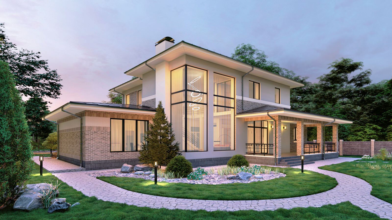 Проект дома в современном стиле