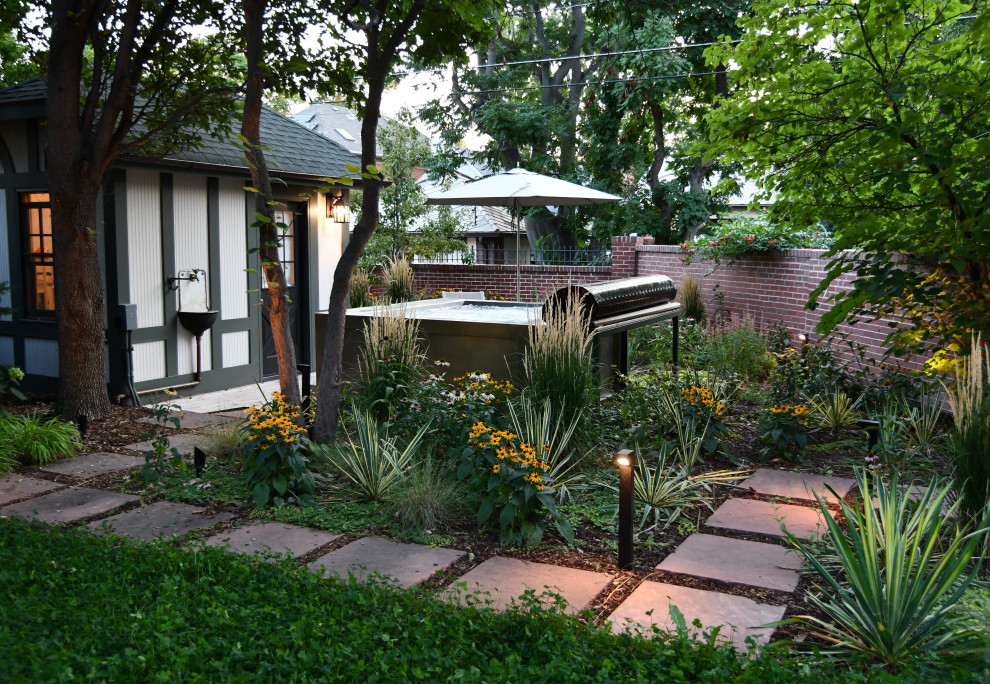 Home design - large traditional home design idea in Denver