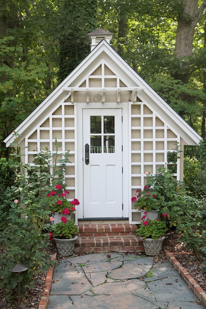 This is an example of a traditional detached garden shed in Other.