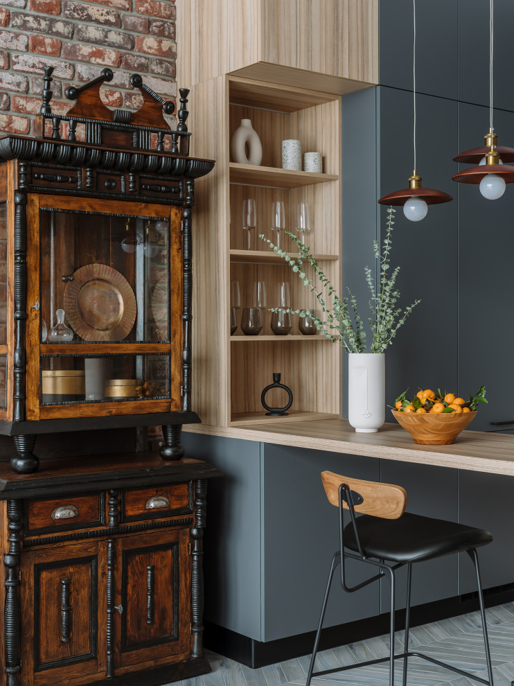 Kiss of foggy forest