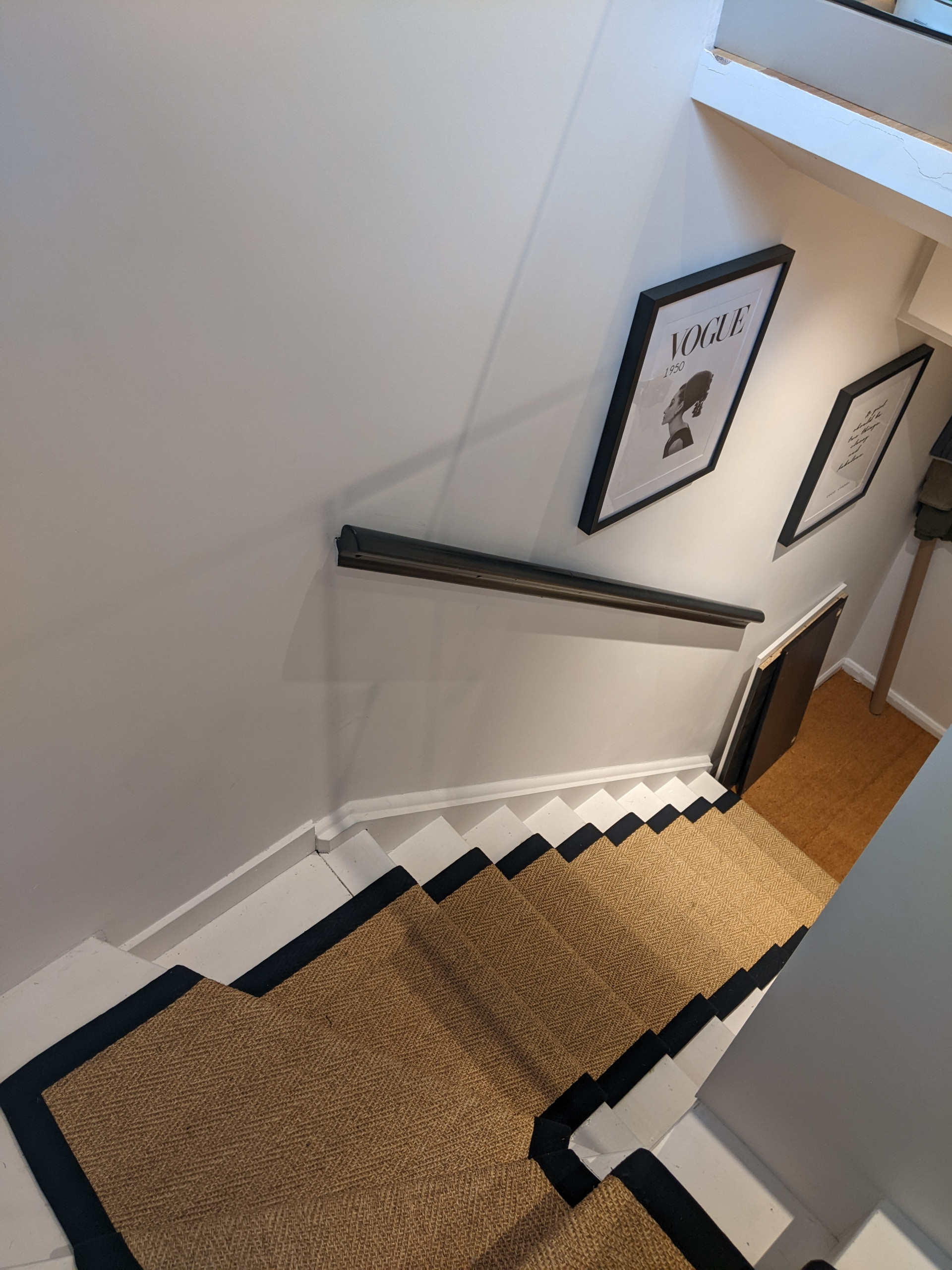 New staircase sisal runner