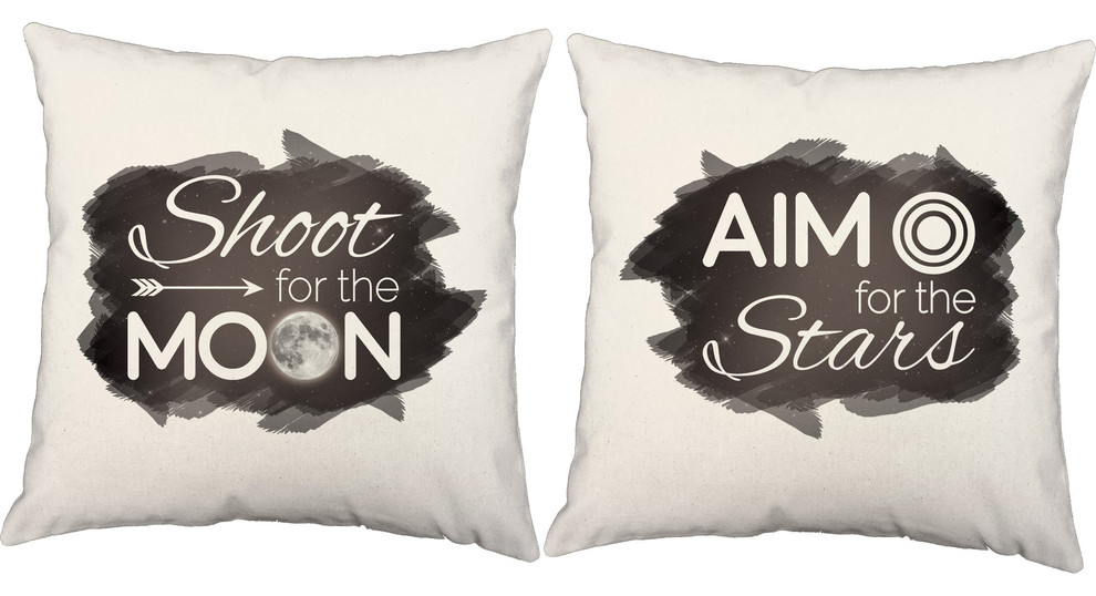 Shoot For The Moon Throw Pillows, In/Outdoor Covers and Cushions