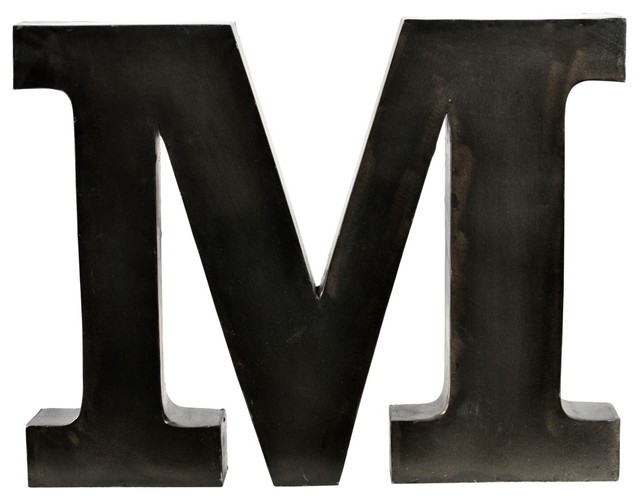 Metal Letter 12 Contemporary Wall Letters By Cdi