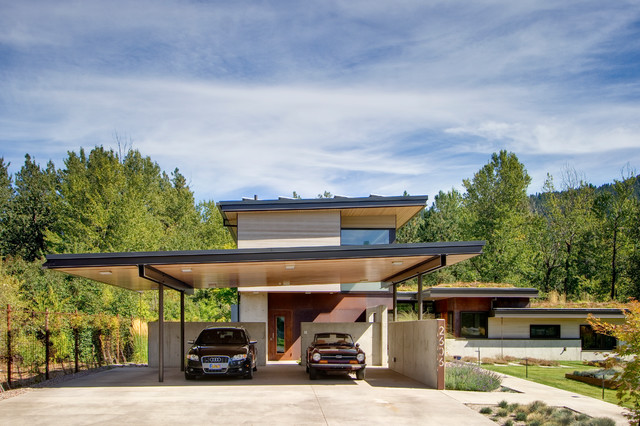 Creekside contemporain-facade